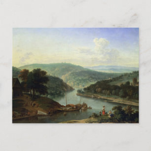 Postal Paisaje fluvial, 1697