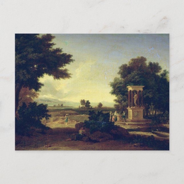 Postal Paisaje idílico (Anverso)