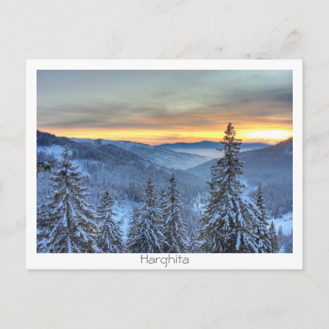 Postal Paisaje invernal (Anverso)