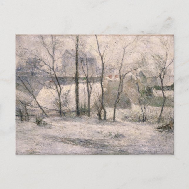 Postal Paisaje invernal, 1879 (Anverso)