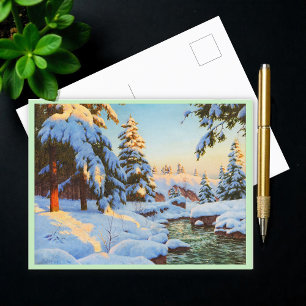 Postal Paisaje invernal, Bessonof