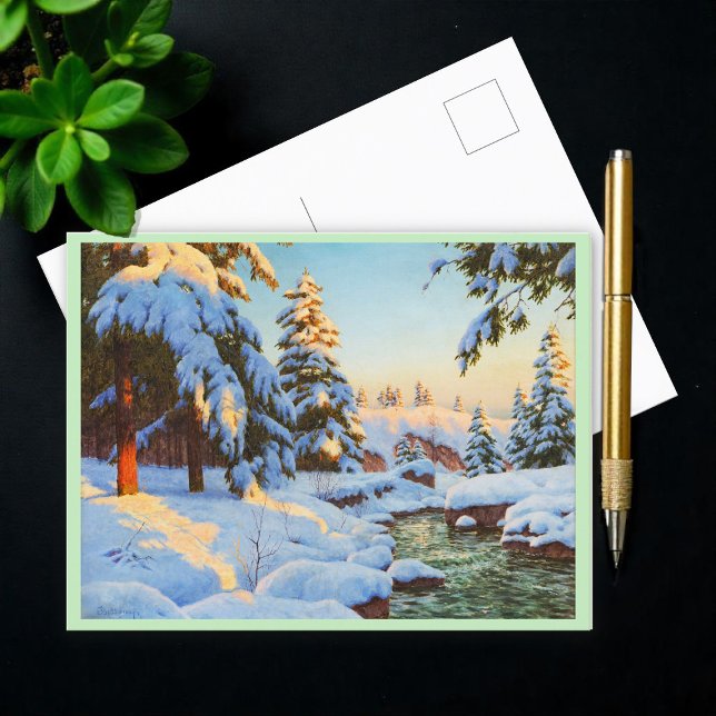 Postal Paisaje invernal, Bessonof (Subido por el creador)