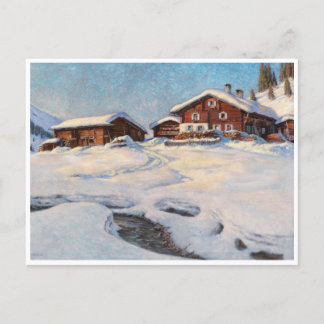 Postal Paisaje invernal cerca de Davos