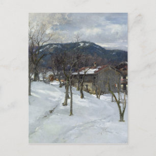 Postal Paisaje invernal cerca de Kutterling, 1899