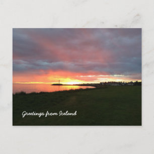 Postal Paisaje islandés