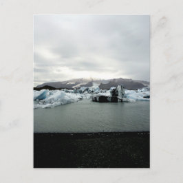 Postal Paisaje islandés - Glaciar Jökulsárlón