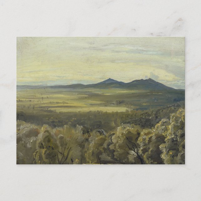 Postal Paisaje italiano, 1833 (Anverso)