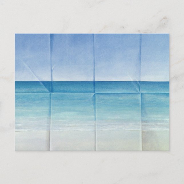 Postal Paisaje marino 1984 (Anverso)