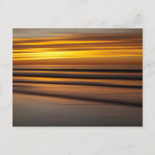 Postal Paisaje marino abstracto al atardecer, CA