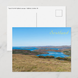 Postal Paisaje marino típico de las Highlands escocesas -