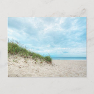 Postal Paisaje marítimo de Beach Lake Michigan