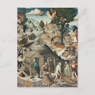 Postal Paisaje minero, 1521