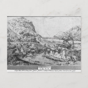 Postal Paisaje montañoso