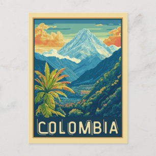 Postal Paisaje Montañoso Colombiano