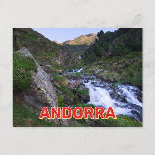 Postal Paisaje montañoso de Andorra