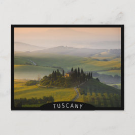 Postal Paisaje montañoso toscano al amanecer