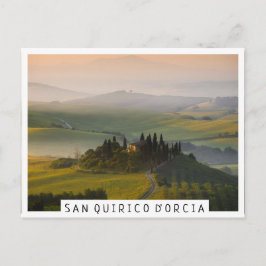 Postal Paisaje montañoso toscano al amanecer