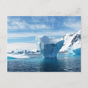 Postal Paisaje natural de la Antártida de Iceberg