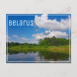 Postal Paisaje natural del canal del cielo Bielorrusia