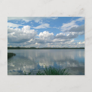 Postal Paisaje natural Escenario Lago Cielo Bielorrusia T