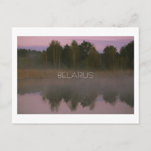 Postal Paisaje natural rural Escena Lago Niebla