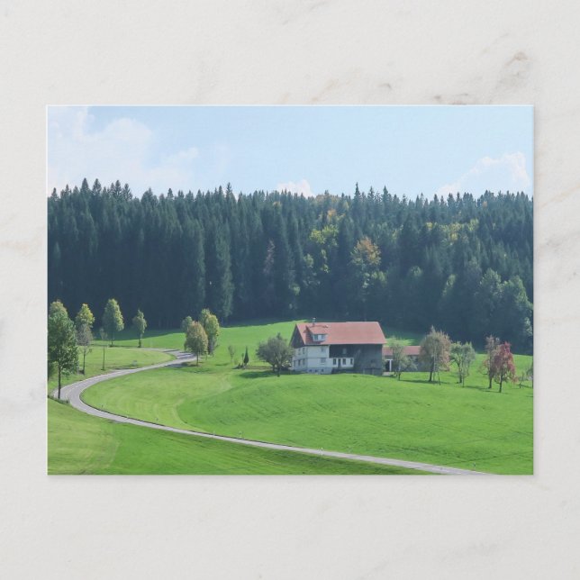 Postal paisaje, naturaleza, bávaras, alemania, alpes, via (Anverso)