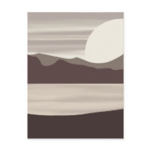 Paisaje neutral de lago de montaña-