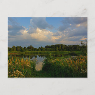 Postal Paisaje paisajístico Lago Bielorrusia Postcard