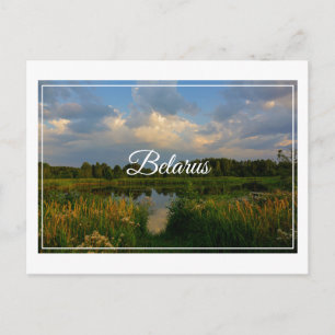 Postal Paisaje paisajístico Lago Bielorrusia Postcard