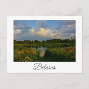 Postal Paisaje paisajístico Lago Bielorrusia Postcard