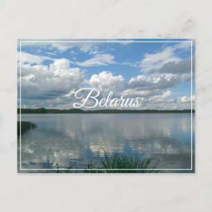 Postal Paisaje paisajístico Lago Cielo Bielorrusia Postca
