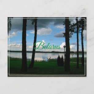 Postal Paisaje paisajístico Lago Cielo Bielorrusia Postca