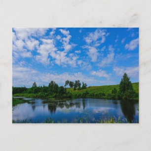 Postal Paisaje paisajístico Lago Cielo Bielorrusia Postca