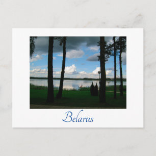 Postal Paisaje paisajístico Lago Cielo Bielorrusia Postca