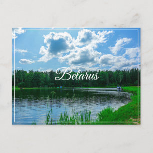 Postal Paisaje paisajístico Lago Cielo Bielorrusia Postca