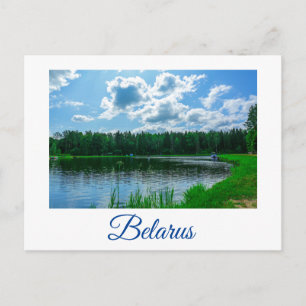 Postal Paisaje paisajístico Lago Cielo Bielorrusia Postca