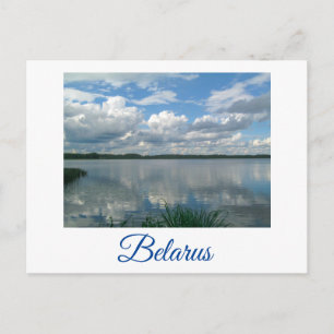 Postal Paisaje paisajístico Lago Cielo Bielorrusia Postca