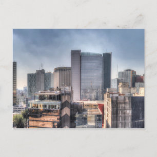 Postal Paisaje Panorámico De La Ciudad De México