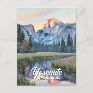 Postal Paisaje personalizado del atardecer en Yosemite Ha
