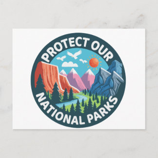 Postal Paisaje Protege nuestros parques nacionales