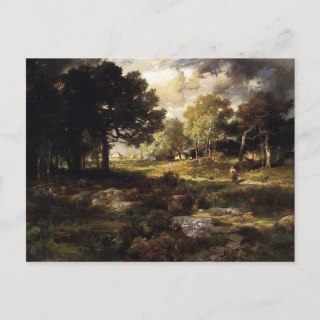 Postal Paisaje romántico (Anverso)