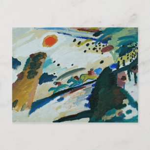 Postal Paisaje romántico de Wassily Kandinsky