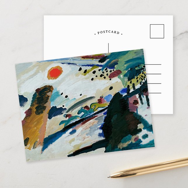 Postal Paisaje Romántico | Kandinsky (Subido por el creador)