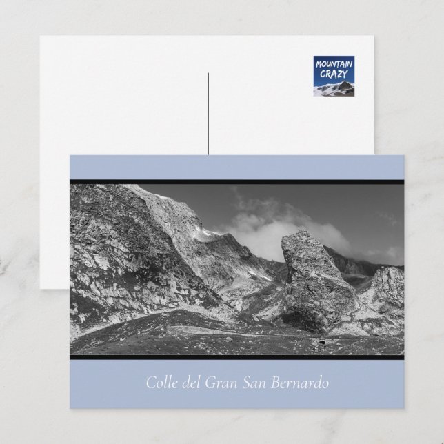 Postal Paisaje Rugged Gran San Bernardo (Anverso / Reverso)