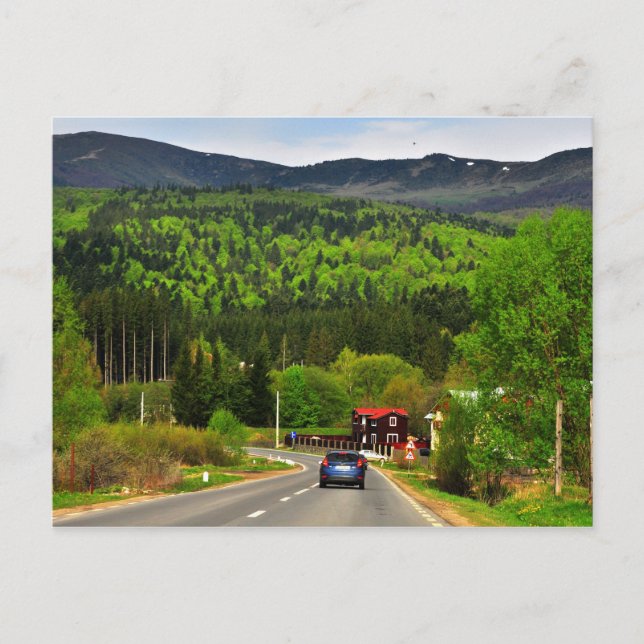 Postal Paisaje rumano (Anverso)