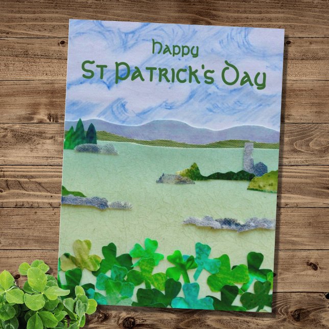Postal Paisaje Shamrock en el Día de San Patricio (Subido por el creador)