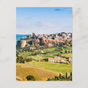 Postal Paisaje sobre Orvieto