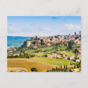 Postal Paisaje sobre Orvieto