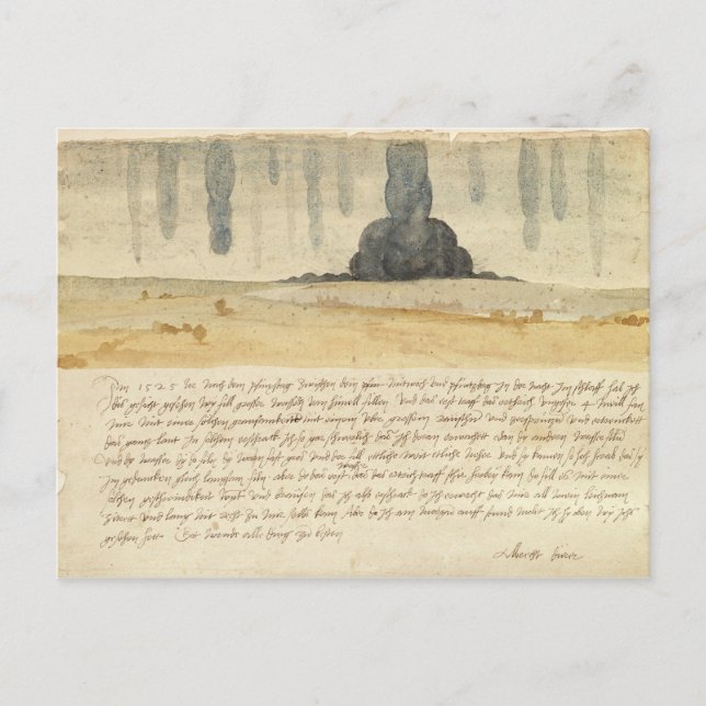 Postal Paisaje soñador con texto, 1526 (Anverso)