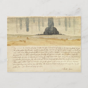 Postal Paisaje soñador con texto, 1526